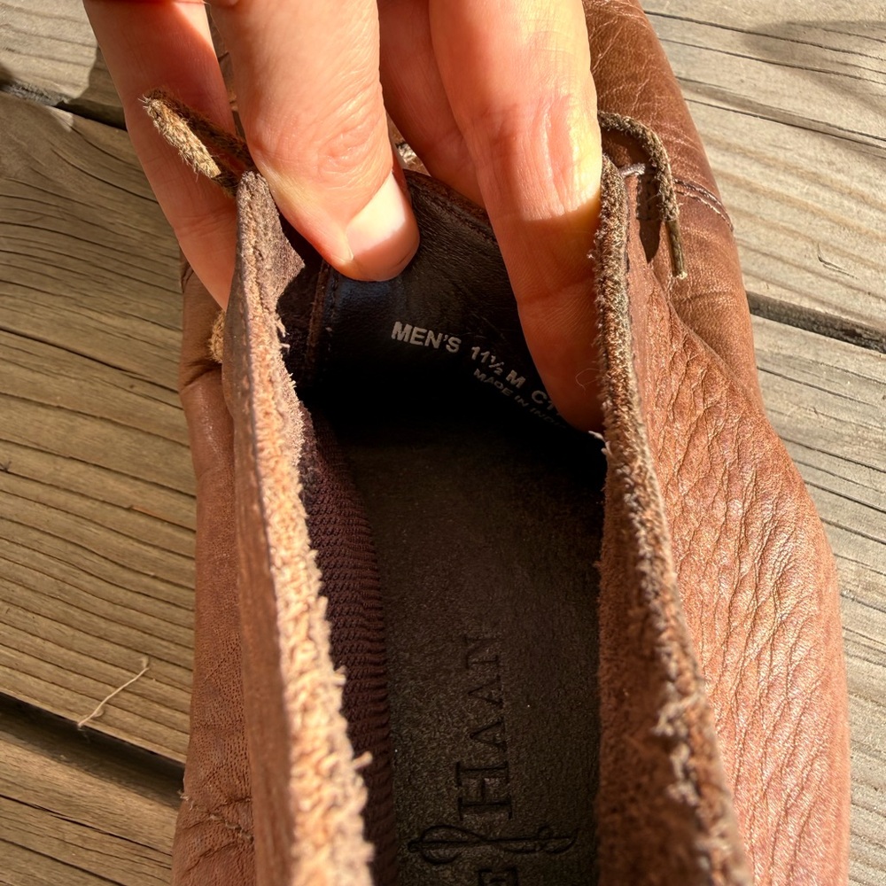 Cole Haan Men's Brown Leather Chukka Boots - Picture 3 of 5